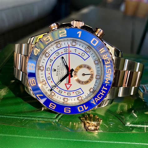 white and rose gold two tone rolex yacht master 2|rolex yacht master 2 44mm.